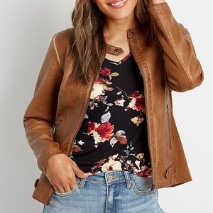 Maurices Caramel Faux Leather Jacket
